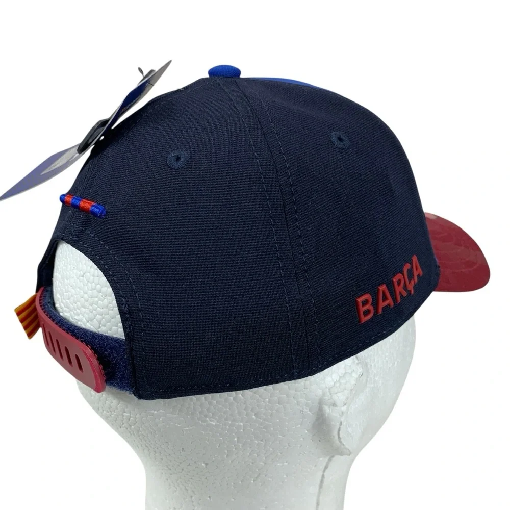 NWT FCB Barcelona Kids Snapback Hat Blue Red Adjustable La Liga Youth Cap‎